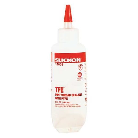 Pipe Thread Sealant 6 fl oz, Tube, TFE, Off-White, Paste