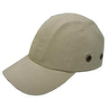 Bump Cap, Long Brim Baseball, Inner Shell ABS, Outer Cotton, Hook-and-Loop Suspension, Khaki