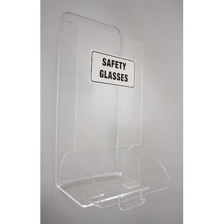 Eyewear Dispenser, Stack Tower, 20 Pairs, Acrylic, 18 in H x 8 in W x 5 1/2 in D, Clear, 1 Box