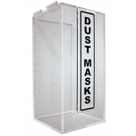Dust Mask Dispenser, Acrylic, 12-3/8in H
