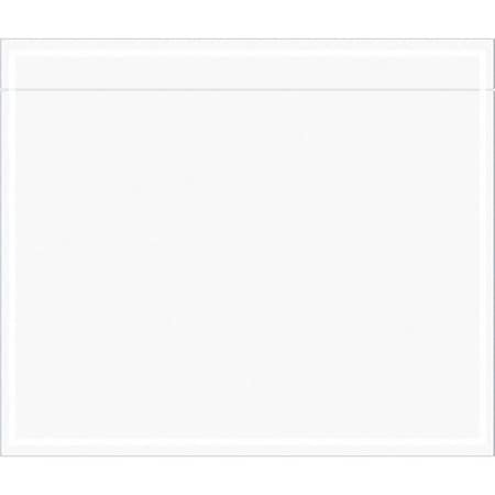 Tape Logic "Clear Face" Document Envelopes, 6 1/2" x 5 1/2", Clear, PK1000