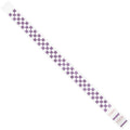 Wristbands, 3/4" x 10", Purple Checkerboard, PK500