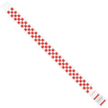 Wristbands, 3/4" x 10", Red Checkerboard, PK500