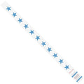 Wristbands, 3/4" x 10", Blue Stars, PK500
