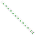 Wristbands, 3/4" x 10", Green Stars, PK500