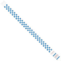 Wristbands, 3/4" x 10", Blue Checkerboard, PK500