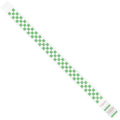 Wristbands, 3/4" x 10", Green Checkerboard, PK500