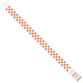 Wristbands, 3/4" x 10", Orange Checkerboard, PK500