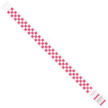 Wristbands, 3/4" x 10", Pink Checkerboard, PK500