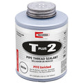 Pipe Thread Sealant 16 oz, Brush-Top Can, T Plus 2, White, Paste