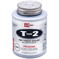 Pipe Thread Sealant 9.6 fl oz, Brush-Top Can, T Plus 2, White, Paste