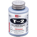 Pipe Thread Sealant 4.8 fl oz, Brush-Top Can, T Plus 2, White, Paste