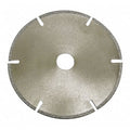 Abrasive Cut-Off Wheel, Gulleted/Slotted, 3 in Dia, 3/8 in Arbor Hole Size, Diamond, 40 Grit
