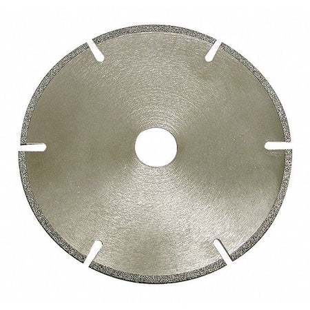 Abrasive Cut-Off Wheel, Gulleted/Slotted, 3 in Dia, 3/8 in Arbor Hole Size, Diamond, 40 Grit