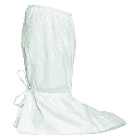 Disposable Boot Covers, Tyvek(R) IsoClean(R), White, Slip Resistant Sole: Yes , L