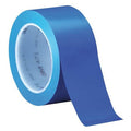 Floor Marking Tape, vinyl, No Legend, Blue, 4 in W., 5.2 mil Thickness