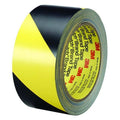 Floor Tape, Black/Yellow, 1 inx108 ft, Roll