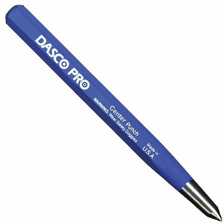 Center Punch, 7/16 x 5 In, Carbon Steel