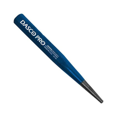 Solid Punch, 5/32 x 5-1/2 In, Carbon Steel