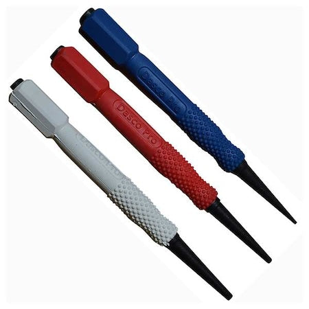 Nail Set, 5" L, Red, White & Blue, 3 Pcs