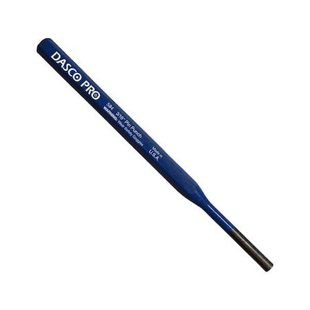 Pin Punch, 3/16 x 5-1/2 In, Carbon Steel