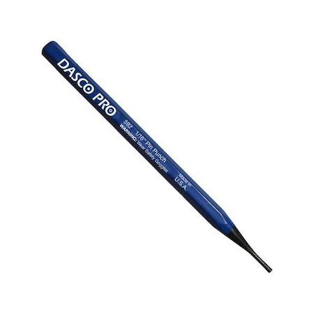 Pin Punch, 1/16 x 4-1/2 In, Carbon Steel