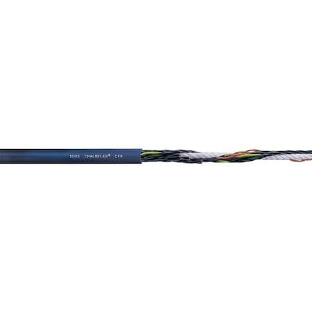 Control Cable, 22 AWG, 4 C, Blue, TPR, 300 V, Order by the Foot