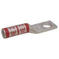One-Hole Compression Lug, 8 AWG Max, 1/4 in Stud, Long Barrel, Copper, Red