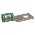 One-Hole Compression Lug, 1 AWG Max, 5/16 in Stud, Short Barrel, Copper, Green