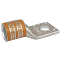 One-Hole Compression Lug, 3/0 AWG Max, 1/2 in Stud, Short Barrel, Copper, Orange
