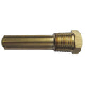 Industrial Thermowell, Brass, 5/8-18 UNF