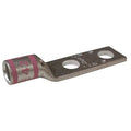 Two-Hole Compression Lug, 1/0 AWG Max, 3/8 in Stud, Short Barrel, Copper, Pink