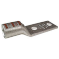 Two-Hole Compression Lug, 500 kcmil Max, 3/8 in Stud, Short Barrel, Copper, Brown