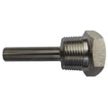 Bimetal Thermowell, 316SS, 1/2 NPSM, Bore Dia.: 0.26 in