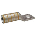 One-Hole Compression Lug, 250 kcmil Max, 3/8 in Stud, Long Barrel, Copper, Yellow