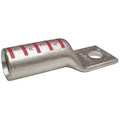 One-Hole Compression Lug, 350 kcmil Max, 3/8 in Stud, Long Barrel, Copper, Red