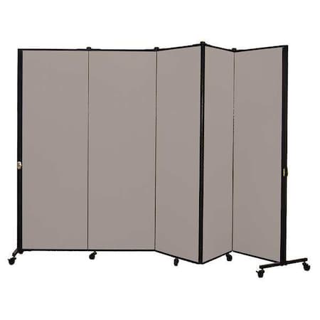 Portable Room Divider, 9Ft 5In W, Stone