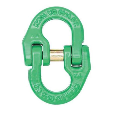 7/8""  Quik-Alloy Coupling Link, Grade 100, Painted Green