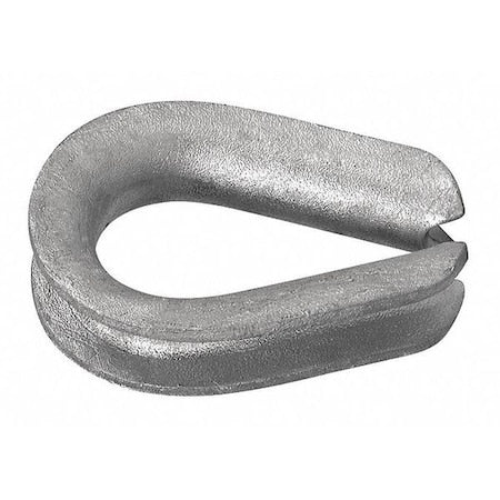 1/2"" Heavy Wire Rope Thimble, Galvanized