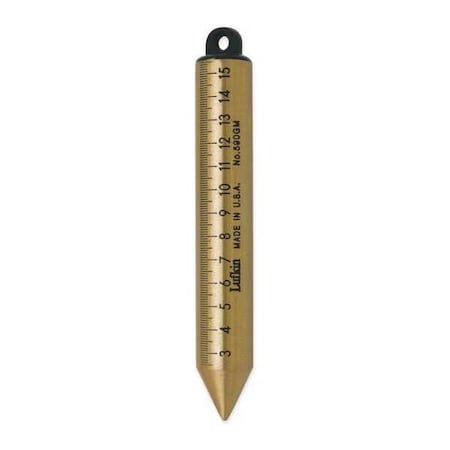 20 oz. Inage Solid Brass Cylindrical Metric Plumb Bob