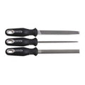 3 Piece 6" Bastard File Set with Ergonomic Handles