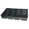 Drawer Organizer, 3 1/2 in, Black, 1PK