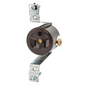 Rcptcl,15A,125VAC,Brn,Phenolic