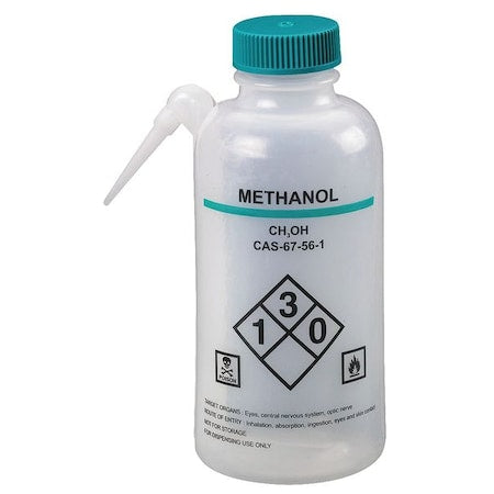 Translucent, Wash Bottle 16 oz., (Formerly Lab Safety Supply), PK4