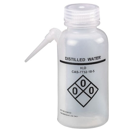 Translucent, Wash Bottle 8 oz., (Formerly Lab Safety Supply), PK4