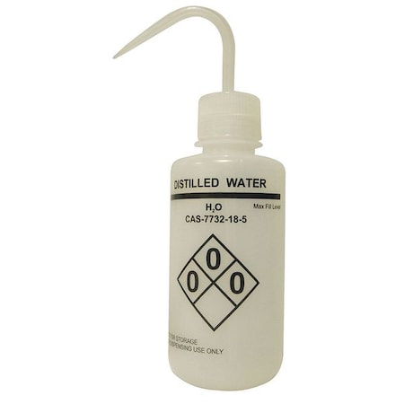 Translucent, Wash Bottle 16 oz., (Formerly Lab Safety Supply), PK6