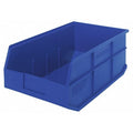 Shelf Storage Bin, Polypropylene, Blue, 7 in H, 11 in W, 18 in L