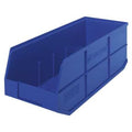Shelf Storage Bin, Polypropylene, Blue, 7 in H, 8 1/4 in W, 20 1/2 in L