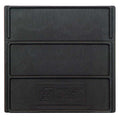 Plastic Divider, Black, 5 1/4 in L, 5 1/4 in H, 6 PK