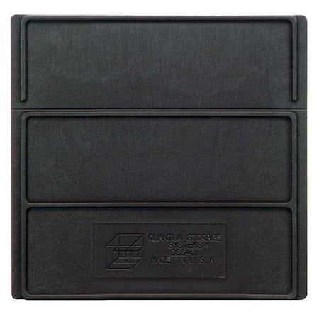 Plastic Divider, Black, 5 1/4 in L, 5 1/4 in H, 6 PK